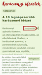 Mobile Screenshot of karacsonyi-idezetek.hu