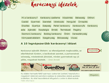 Tablet Screenshot of karacsonyi-idezetek.hu